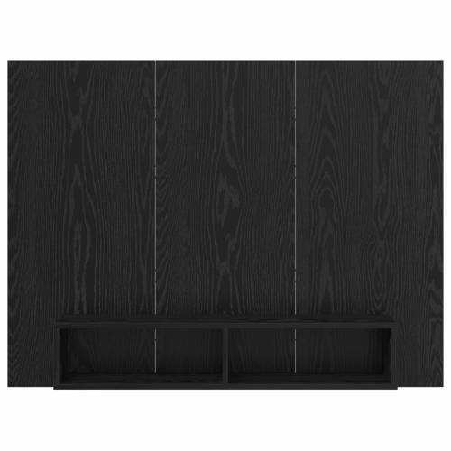 TV Kabinet za Zid s policom s pohranom Crni hrast 120 x 23.5 x 90 cm Cijena