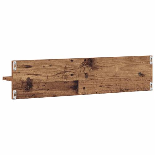 Police na zidu s policom s pohranom 2 pcs Staro drvo 80 x 11.5 x 18 cm Cijena