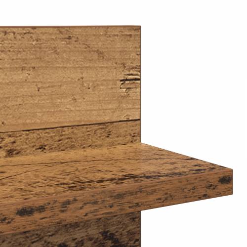 Police na zidu s policom s pohranom 2 pcs Staro drvo 80 x 11.5 x 18 cm Cijena