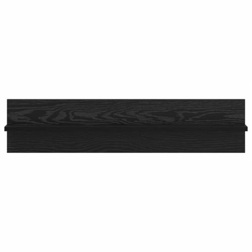 Police na zidu s policom s pohranom 2 pcs Crni hrast 80 x 11.5 x 18 cm Cijena