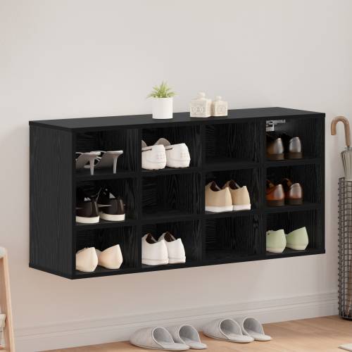 Ormar za cipele Crni hrast 52.5 x 30 x 50 cm Konstruirano drvo Cijena