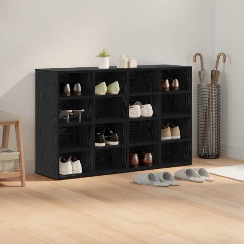 Ormar za cipele Crni hrast 52.5 x 30 x 50 cm Konstruirano drvo Cijena