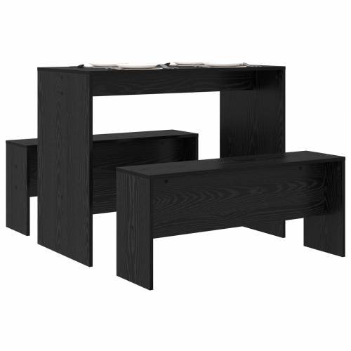 Blagovaonski set 2 pcs Crni hrast 97 x 47 x 75 cm Cijena