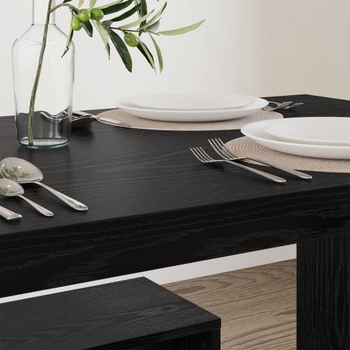 Blagovaonski set 2 pcs Crni hrast 97 x 47 x 75 cm Cijena