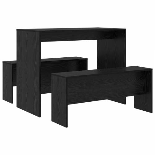 Blagovaonski set 2 pcs Crni hrast 97 x 47 x 75 cm Cijena