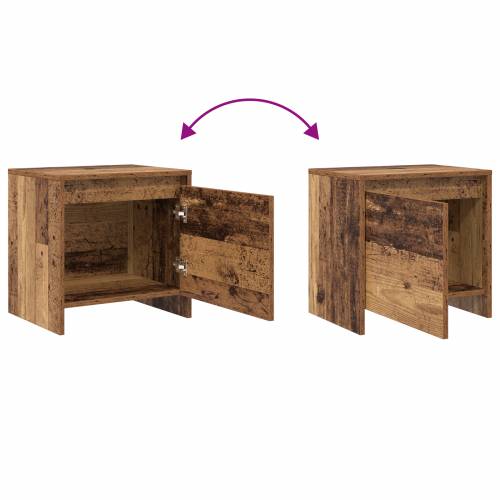 Noćni ormar Staro drvo 45 x 34 x 44.5 cm Konstruirano drvo Cijena