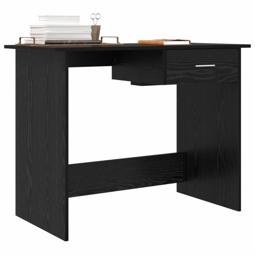 Stol s ladicama Crni hrast 100 x 50 x 76 cm Konstruirano drvo Cijena