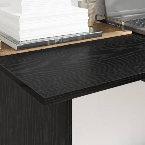 Stol s ladicama Crni hrast 100 x 50 x 76 cm Konstruirano drvo Cijena