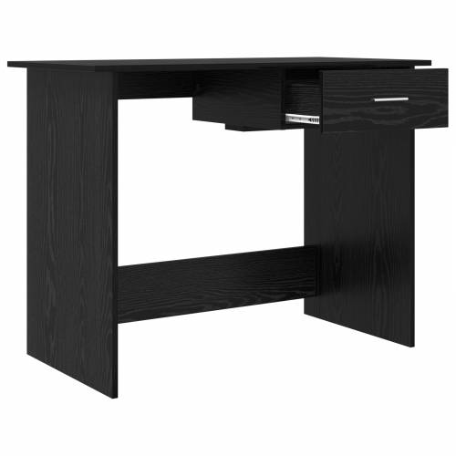 Stol s ladicama Crni hrast 100 x 50 x 76 cm Konstruirano drvo Cijena
