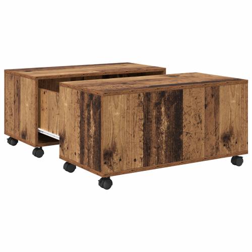 Stolić za kavu Staro drvo 75 x 75 x 38 cm Konstruirano drvo Cijena