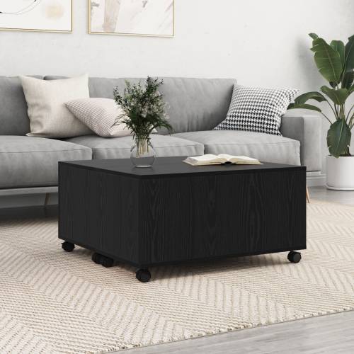 Stolić za kavu Crni hrast 75 x 75 x 38 cm Konstruirano drvo Cijena