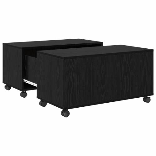 Stolić za kavu Crni hrast 75 x 75 x 38 cm Konstruirano drvo Cijena
