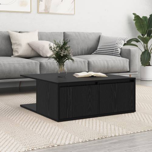 Stolić za kavu Crni hrast 80 x 80 x 31 cm Konstruirano drvo Cijena