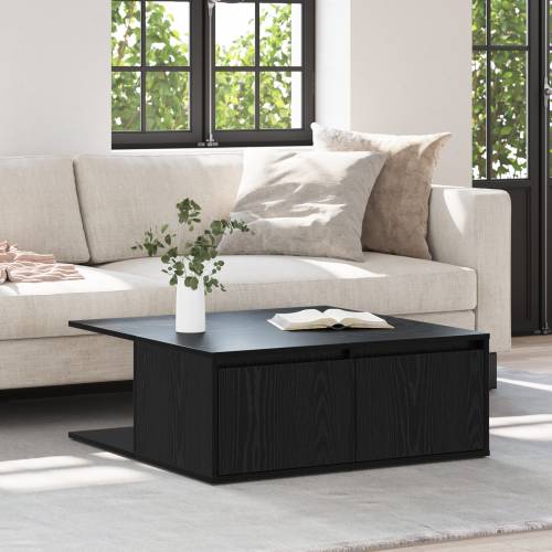 Stolić za kavu Crni hrast 80 x 80 x 31 cm Konstruirano drvo Cijena