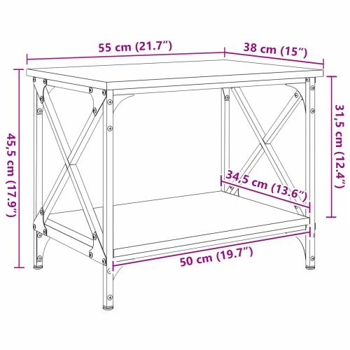 Bocni stol Staro drvo 55 x 38 x 45 cm Konstruirano drvo Cijena