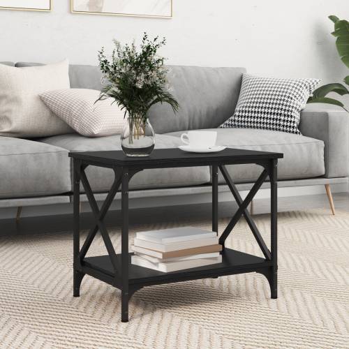 Bocni stol Crni hrast 55 x 38 x 45 cm Konstruirano drvo Cijena