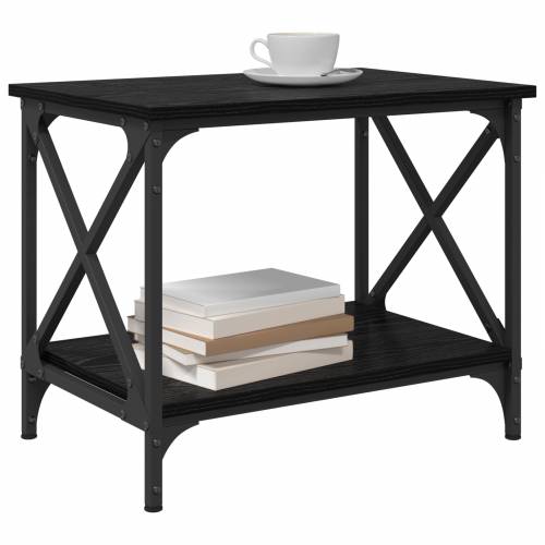 Bocni stol Crni hrast 55 x 38 x 45 cm Konstruirano drvo Cijena