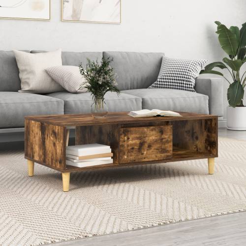 s pohranom s vratima Dimljeni hrast 103.5 x 60 x 35 cm Konstruirano drvo Cijena