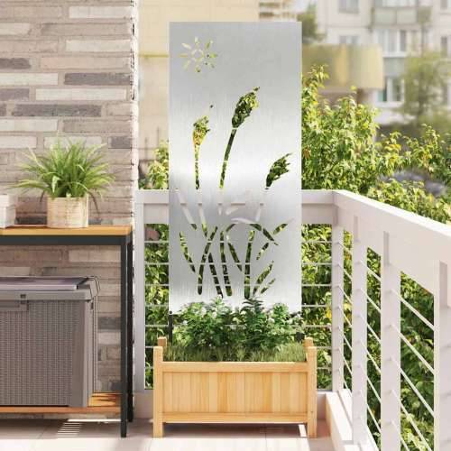 Dekorativna ploča za vrt Srebrna 50 x 140 cm Cijena