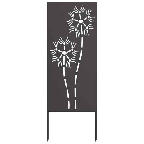 Dekorativna ploča za vrt Crna 50 x 140 cm Cijena