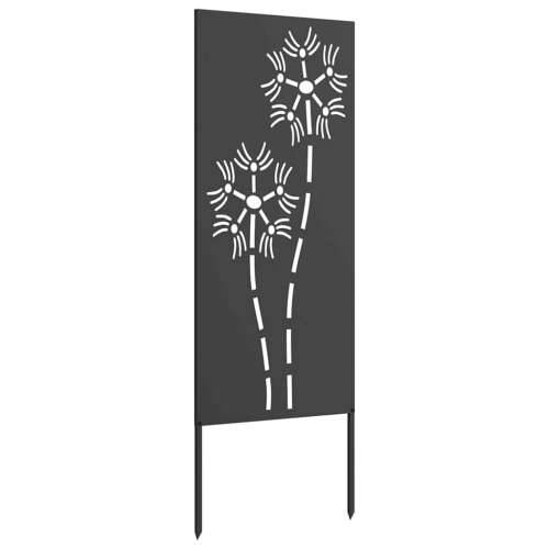 Dekorativna ploča za vrt Crna 50 x 140 cm Cijena