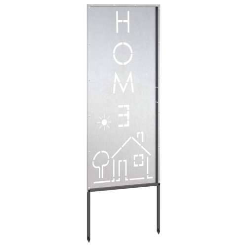 Dekorativna ploča za vrt Srebrna 50 x 140 cm Cijena