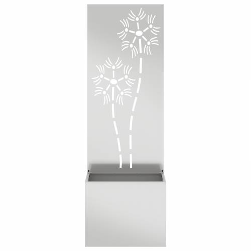 Vrtni Sadič s Dekorativnom Pločom Srebrna 50 x 140 cm Cijena