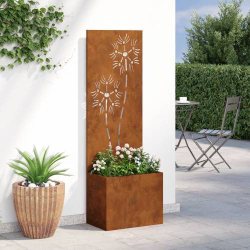 Vrtni Sadič s Dekorativnom Pločom Rđa 50 x 140 cm Cijena