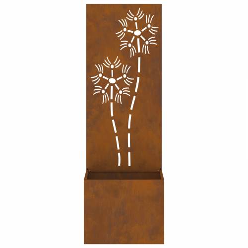 Vrtni Sadič s Dekorativnom Pločom Rđa 50 x 140 cm Cijena