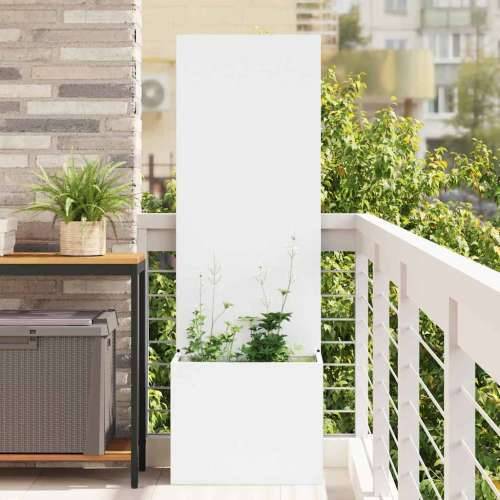 Vrtni Sadič s Dekorativnom Pločom Bijela 50 x 140 cm Cijena