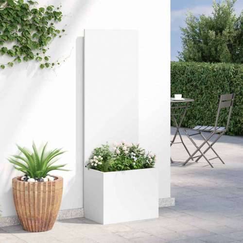 Vrtni Sadič s Dekorativnom Pločom Bijela 50 x 140 cm Cijena