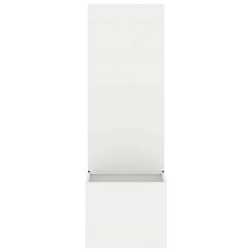 Vrtni Sadič s Dekorativnom Pločom Bijela 50 x 140 cm Cijena