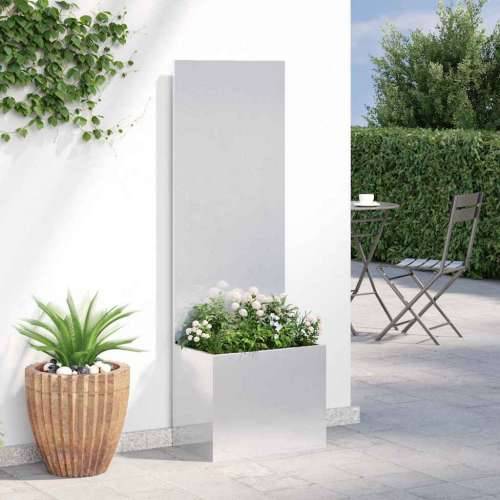 Vrtni Sadič s Dekorativnom Pločom Srebrna 50 x 140 cm Cijena
