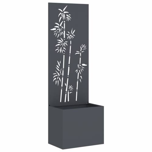 Vrtni Sadič s Dekorativnom Pločom Antracitno siva 50 x 140 cm Cijena