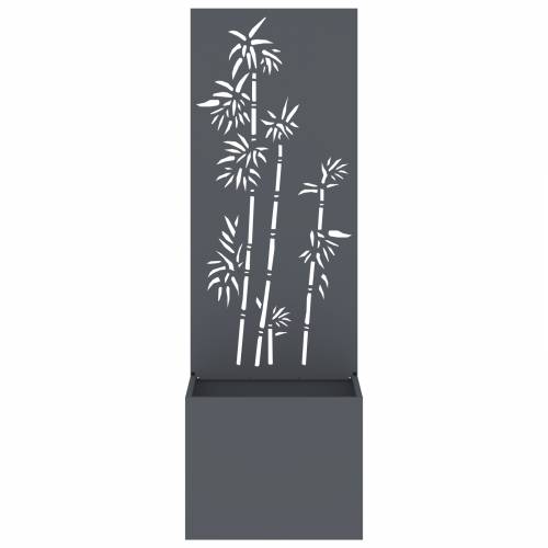 Vrtni Sadič s Dekorativnom Pločom Antracitno siva 50 x 140 cm Cijena
