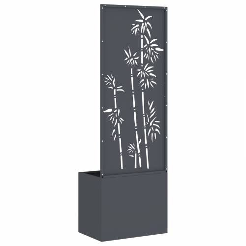Vrtni Sadič s Dekorativnom Pločom Antracitno siva 50 x 140 cm Cijena