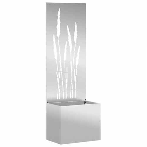 Vrtni Sadič s Dekorativnom Pločom Srebrna 50 x 140 cm Cijena