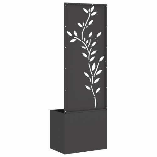 Vrtni Sadič s Dekorativnom Pločom Crna 50 x 140 cm Cijena