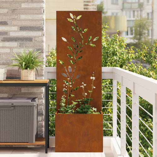 Vrtni Sadič s Dekorativnom Pločom Rđa 50 x 140 cm Cijena
