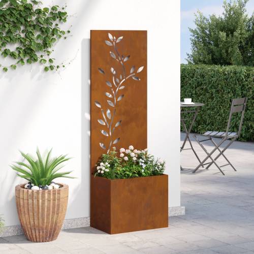 Vrtni Sadič s Dekorativnom Pločom Rđa 50 x 140 cm Cijena