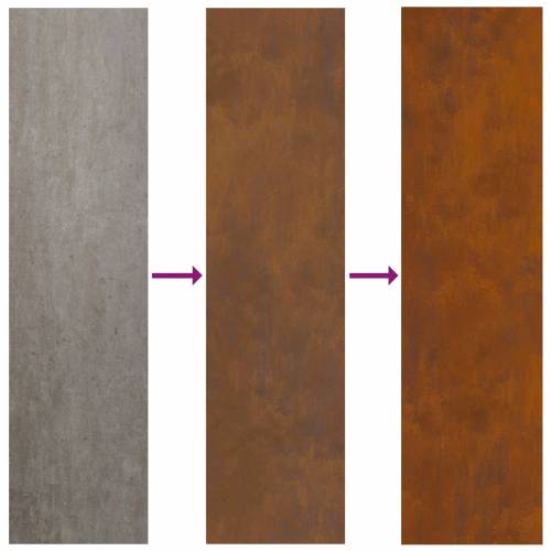 Vrtni Sadič s Dekorativnom Pločom Rđa 50 x 140 cm Cijena