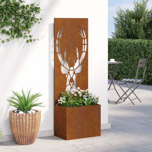 Vrtni Sadič s Dekorativnom Pločom Rđa 50 x 140 cm Cijena