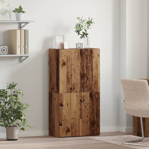 Uredski ormar Staro drvo 60 x 32 x 115 cm Konstruirano drvo Cijena