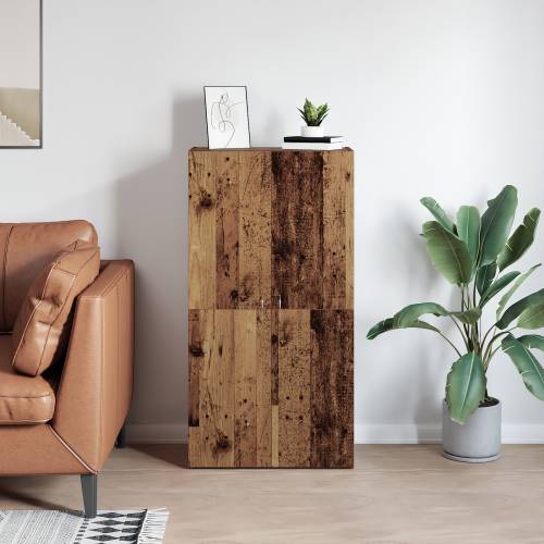 Uredski ormar Staro drvo 60 x 32 x 115 cm Konstruirano drvo Cijena