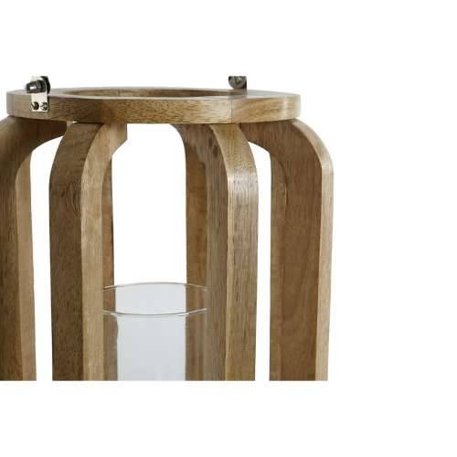 Svijećnjak Home ESPRIT Prirodno Kristal Drvo Manga 25 x 25 x 35 cm Cijena