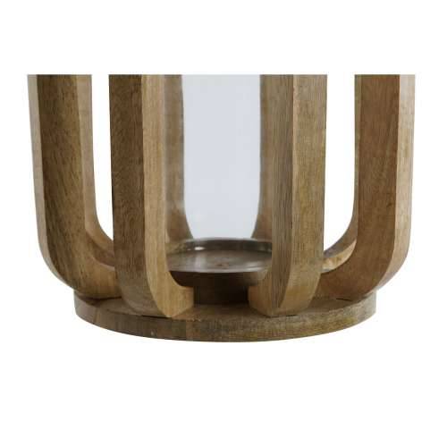 Svijećnjak Home ESPRIT Prirodno Kristal Drvo Manga 25 x 25 x 35 cm Cijena