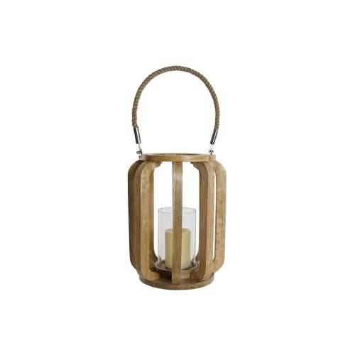Svijećnjak Home ESPRIT Prirodno Kristal Drvo Manga 25 x 25 x 35 cm Cijena