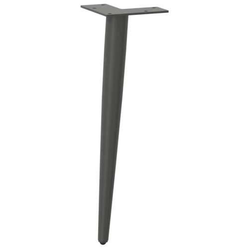 Noge za klub stolić konusnog oblika 4 kom antracit 30-31 cm čelik - Antracit 30-31 cm 1 Cijena