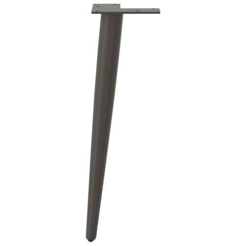 Noge za klub stolić konusnog oblika 4 kom antracit 30-31 cm čelik - Antracit 30-31 cm 1 Cijena