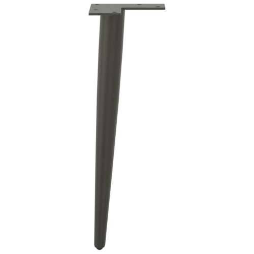 Noge za klub stolić konusnog oblika 4 kom antracit 30-31 cm čelik - Antracit 30-31 cm 1 Cijena